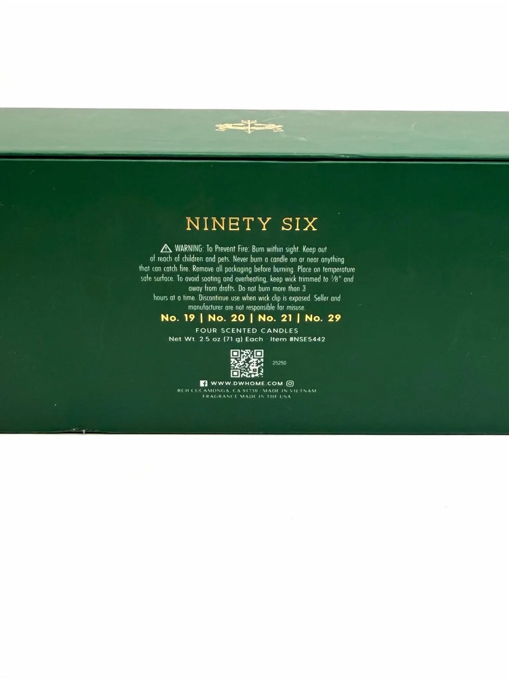 Ninety Six Four Scented Candles Set No 19 20 21 29 Votive Glass Jar Holiday Set
